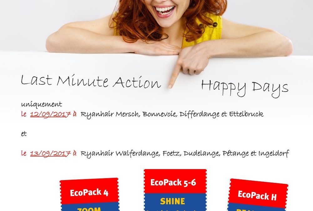 Action Last Minute 12 & 13/09/2017