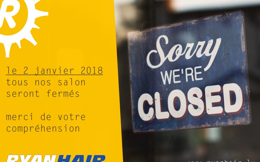 02/01/2018: we’re closed