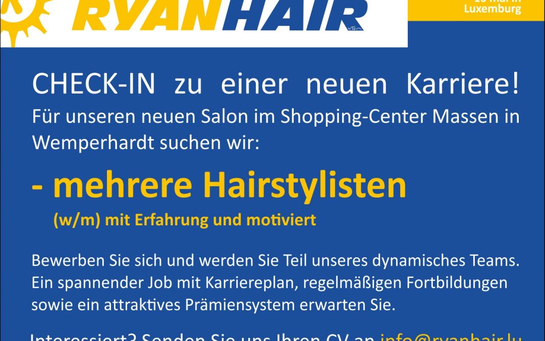 Jobs @ Ryanhair Wemperhardt