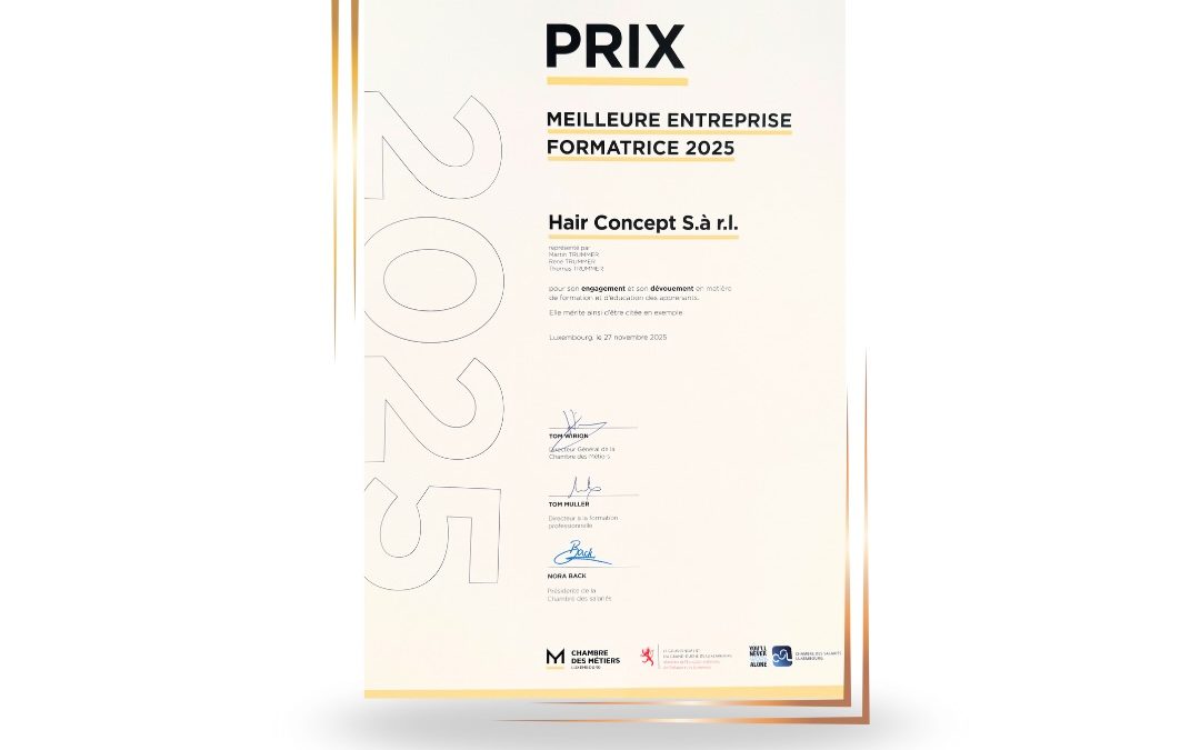 Meilleure entreprise formatrice 2025
