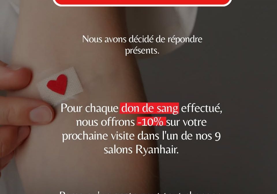 🩸 Et si aujourd’hui, c’était vous qui sauviez une vie ?